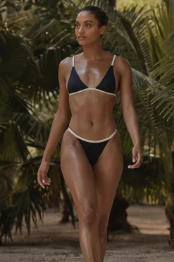 Monday Swimwear Barbados Top - Black/Ivory