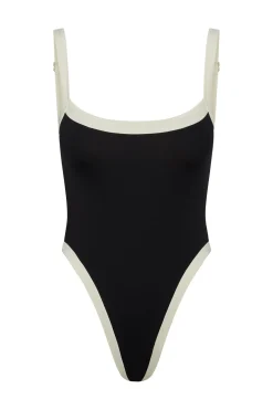 Monday Swimwear Barcelona One Piece - Black/Ivory