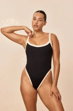 Monday Swimwear Barcelona One Piece - Black/Ivory