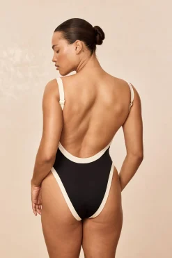 Monday Swimwear Barcelona One Piece - Black/Ivory