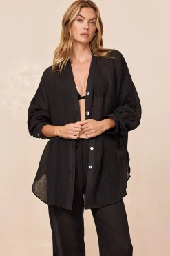 Monday Swimwear Barcelona Tunic - Crinkle Linen