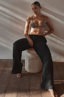 Monday Swimwear Belize Pant - Crinkle Linen