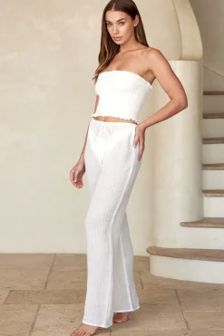 Monday Swimwear Belize Pant - Crinkle Linen