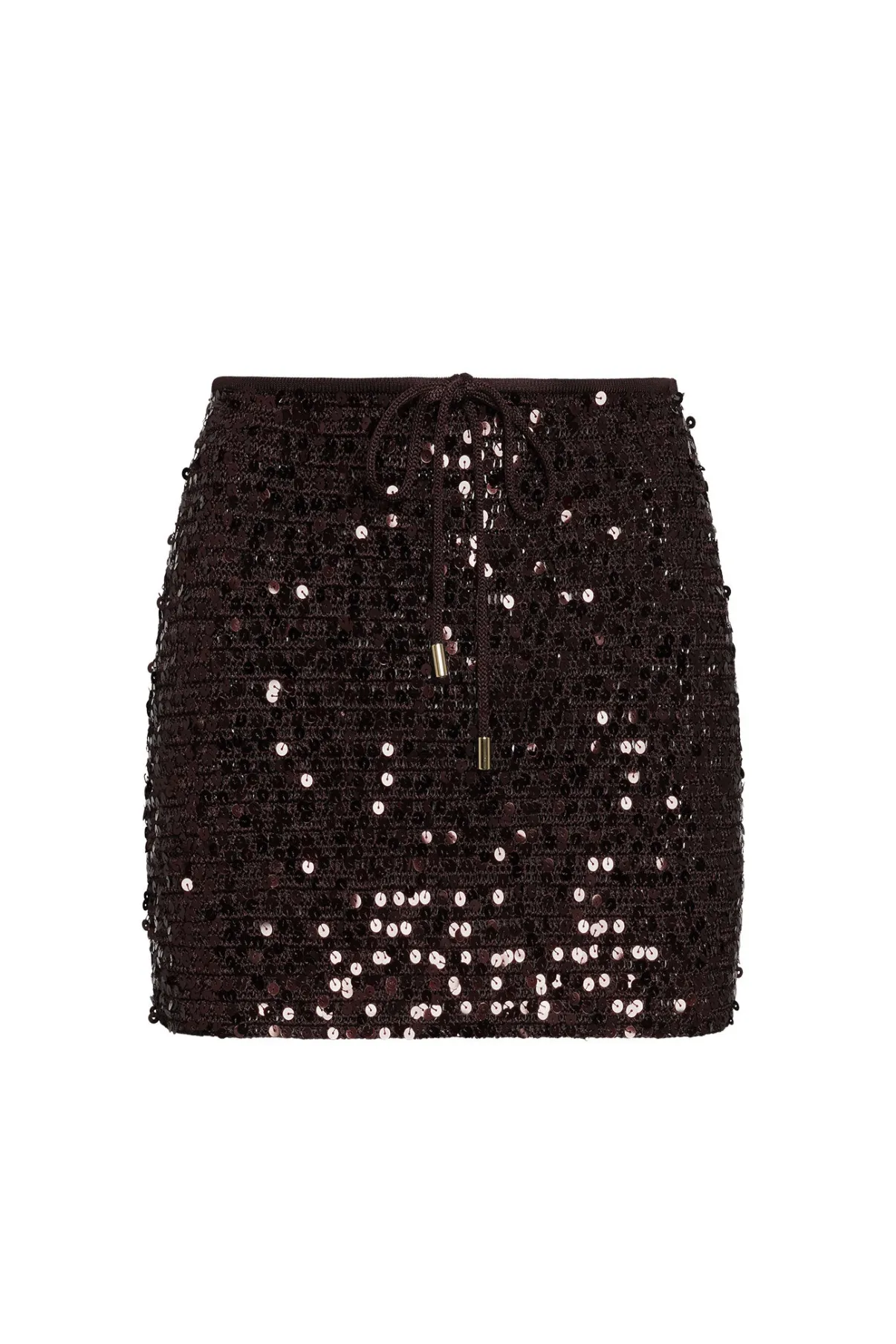 Monday Swimwear Cartagena Skirt - Espresso Sequin