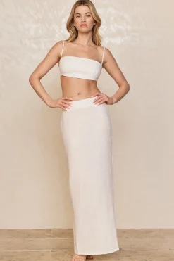 Monday Swimwear Fontelina Linen Skirt - White