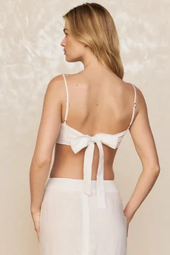 Monday Swimwear Fontelina Linen Skirt - White