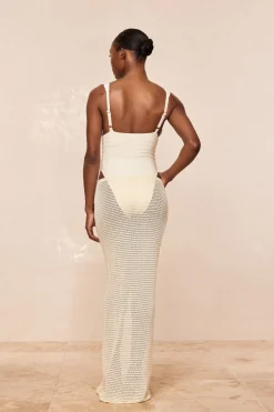 Monday Swimwear Fontelina Midi Skirt - Shiny Treble Knit