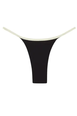 Monday Swimwear Kauai Bottom - Black/Ivory