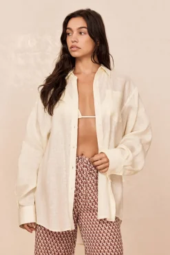 Monday Swimwear La Jolla Linen Shirt -