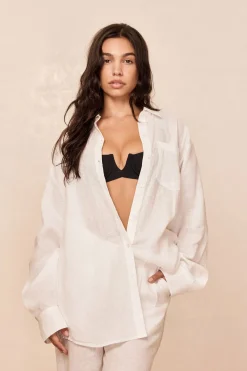 Monday Swimwear La Jolla Linen Shirt -