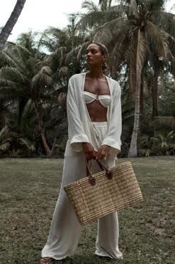 Monday Swimwear Lake Como Woven Bag - Large