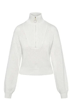 Monday Swimwear Lisbon Quarter Zip Sweater -