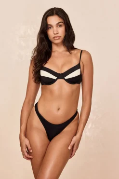 Monday Swimwear Malta Top - Black/Ivory