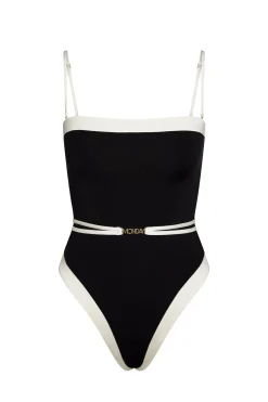 Monday Swimwear Miami One Piece - Black/Ivory