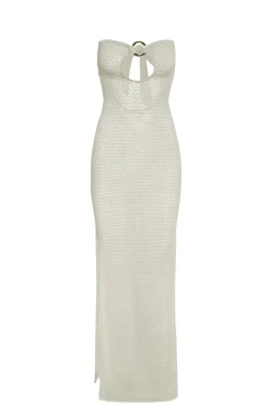 Monday Swimwear Montego Bandeau Dress - Lurex Lace Crochet