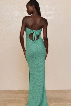 Monday Swimwear Montego Bandeau Dress - Pond Lace Crochet