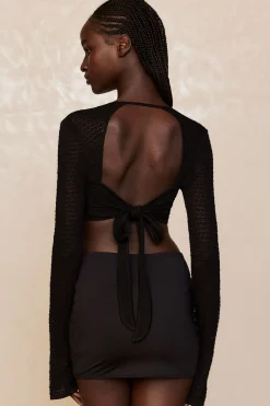 Monday Swimwear Montego Crop Top - Lace Crochet