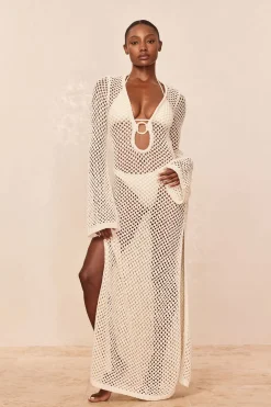 Monday Swimwear Montego Dress - Ivory Chunky Crochet