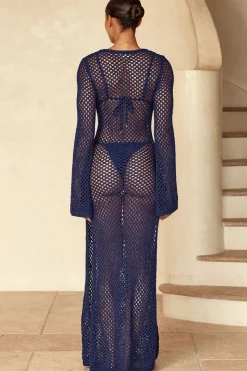 Monday Swimwear Montego Dress - Midnight Crochet