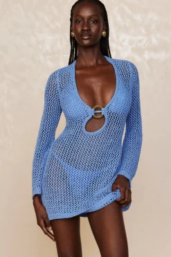 Monday Swimwear Montego Mini Dress - Azure Petit Crochet