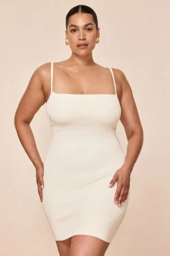 Monday Swimwear Provence Mini Dress - Ivory Knit Rib