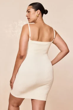 Monday Swimwear Provence Mini Dress - Ivory Knit Rib