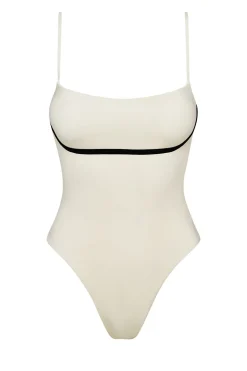 Monday Swimwear Sausalito One Piece - Ivory/Black