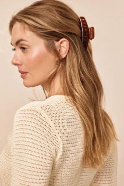 Monday Swimwear Staniel Cay Medium Hair Clip Set - Brown